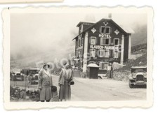 Foto Hotel Klausenpasshöhe, Uri Schweiz, Oldtimer Fahrzeugca. 1930