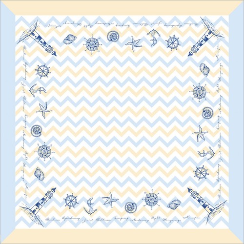 Tischdecke maritim blau - 20,