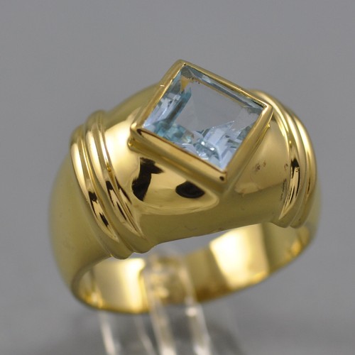 Solitär ring blauer - ring, spinell