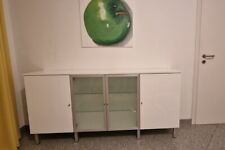 IKEA Sideboard, Schrank aus Küchenelementen, weiß glanz, Glastüren, 180cm