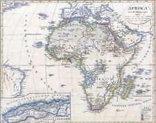 Landkarte AFRIKA - 185 Jahre