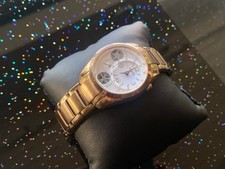 Fossil Twist Me Automatik Damenuhr ME-1025 Gold mit Steinen Selten / Rar 