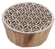 Indischer Textilstempel, Holz