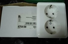 Berker Modul 2 Polarweiss glänzend unbenutzt OVP 476609 3-fach Steckdose 3er