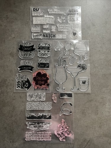 Stempel set klarsicht cocktail - stempel,