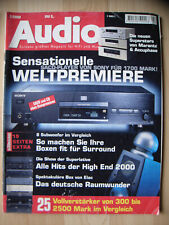 Audio 7/00 Piega S 4, JM Lab Cobalt 815, Visonik E 702, Sony TA-FB 740R, JBL ESC