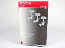 3x2x20W Paulmann 994.18 Deco EBL Set Ginger 3x2x20W 150VA 230/12V GU4 Chrom matt