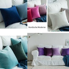 2er Set Samt Kissenbezug