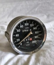 Fiat 850 124 Spider Oldtimer Tacho 200 Tachometer Speedometer Veglia Borletti
