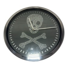 Wanduhr schwarz Quarz Diamant