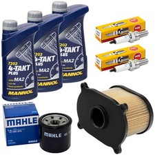 Wartung Öl Set für Suzuki SV 650 AV SV 1999-02 3L Luftfilter Ölfilter Zündkerzen