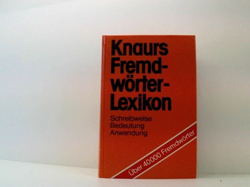 Knaurs fremdwörter lexikon - knaurs, fremdwörter-lexikon