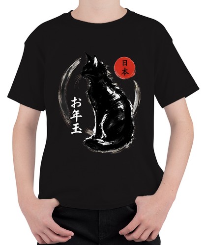 Japanische schwarze katze - japanische,