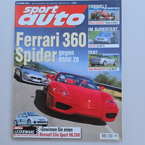 Sport auto 2000 ferrari 360 - 10/2000,