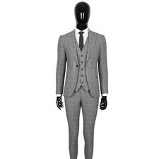 Slim fit herrenanzug mit weste - slim,