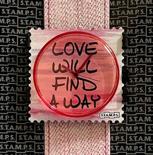 Stamps Uhr: Way of Love + Armband Denim hell rosa