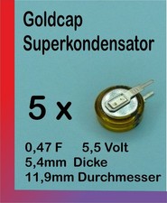 5 x GoldCap Superkondensator