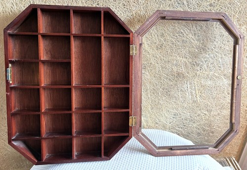 Sammlervitrine holz mit - x,