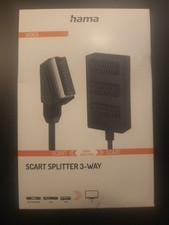 Hama Scart-Verteiler 3-Fach Umschalter Box Scart-Kabel Adapter 1>3 TV AV Stecker