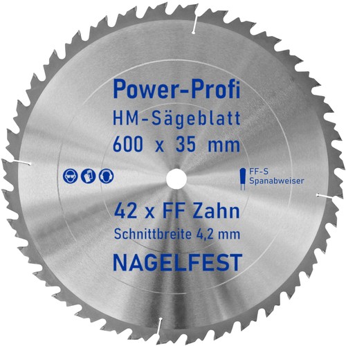 Kreis sägeblatt 600 35 - hm-kreis-sägeblatt,