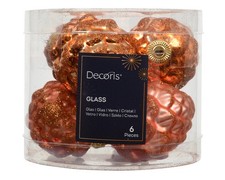 6 Christbaumschmuck Zapfen