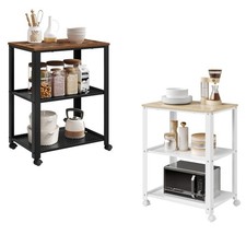 Servierwagen Küchenwagen Küchenregal Rollwagen mit 3 Ebenen Metall 60x40x76cm
