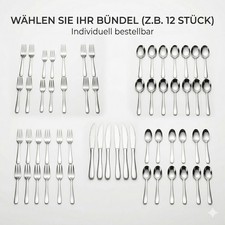 12er set edelstahl besteck - set,