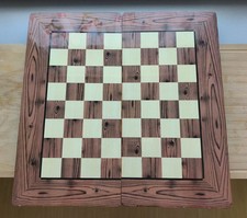 Backgammon und Dame Holz Spiel, 49,5 x 48,5 cm