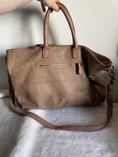 Liebeskind Berlin Tasche Leder Groß Shopper Snake Braun H 34 B 50 T 16 NP 299€  