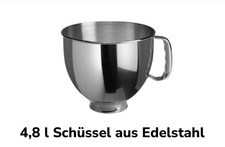 Edelstahl rührschüssel 8l - rührschüssel, 4,8l