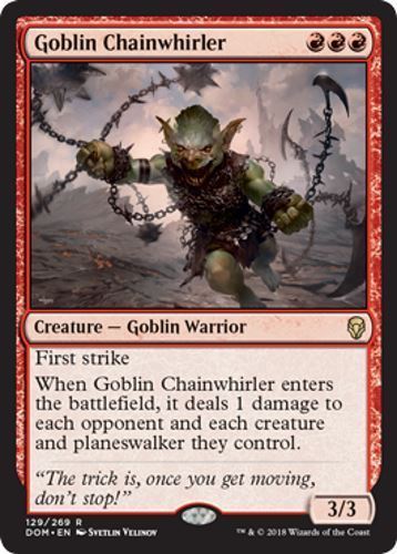 Goblin chainwhirler dominaria - chainwhirler,,