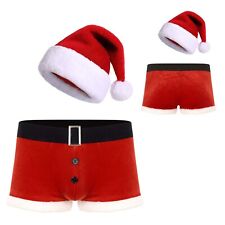 DE ranrann Herren Weihnachtsunterwäsche Set Shorts Boxershorts Sexy Kostüm