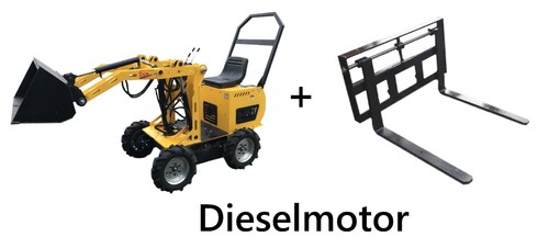 Mini radlader l116 - ms-l116, mit