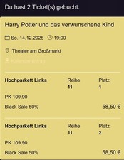 Musical Tickets Harry Potter