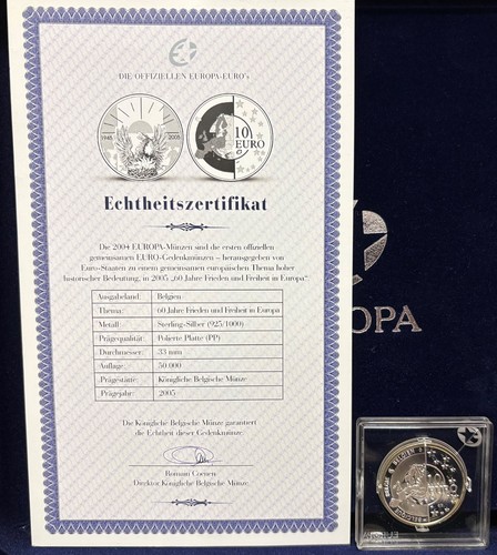 Silber münze belgien - belgien, euro