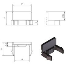 4x Kennzeichenhalter Halter