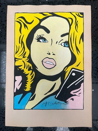 Roy lichtenstein - roy, (handarbeit)