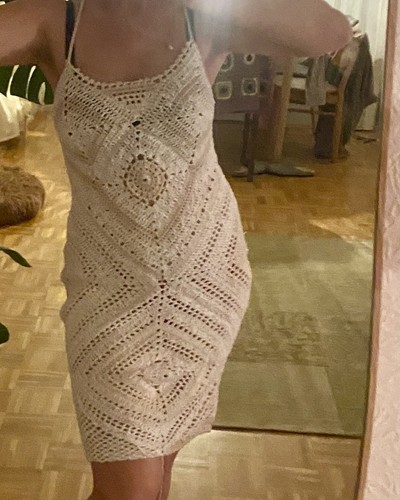 Häkelkleid m neu - häkelkleid, gr.s/m