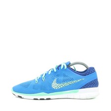 Nike Damen Free 5.0 Laufschuhe Blau/Türkis Mesh Low-Top Flexibel Sneaker EU 40