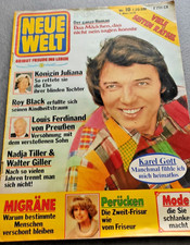 NEUE WELT - 10/78 - Karel Gott - Nadja Tiller + Walter Giller - Humphrey Bogart