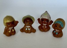 4 Deko Babys Figuren Püppchen Puppen - Keramik o. Ton