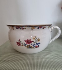 Nachttopf aus Keramik mit floralem Motiv, neu