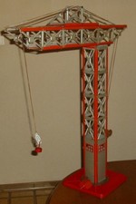 imposanter Blechkran-Geobra-50/60iger-78cm-versch. Funktionen-Ok-selten-Note 2