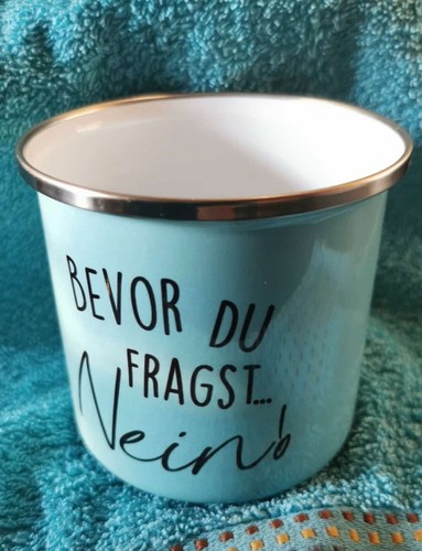 Emaille tasse metalltasse - emaille-, in