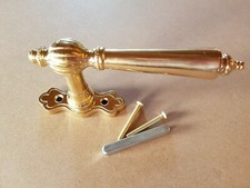 Antik Messing Poliert Fenstergriff Fensterolive Olive Gründerzeit F08P