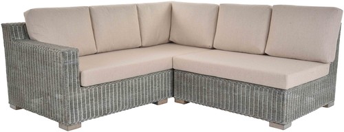Rattan ecksofa mit polster - ecksofa,