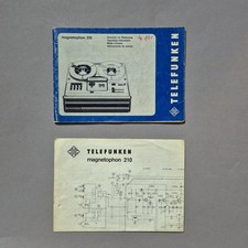 Telefunken Magnetophon 210 Bedienungsanleitung und Schaltplan