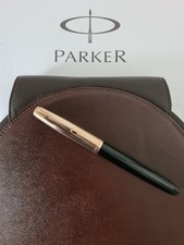 PARKER 51 Füller schwarz/goldfilled 12 k - Goldfeder Vintage 50er / 60er top