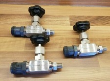 Nadel- Absperrventil mit Handrad, bis PN 400 Edelstahl - Stahl verzinkt