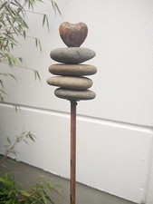 Edelrost Gartenstecker Herz